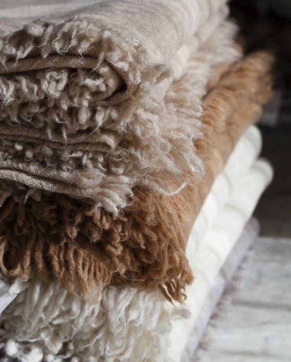 Plaid Vice Versa Lana Virgen Lavada Ecorce