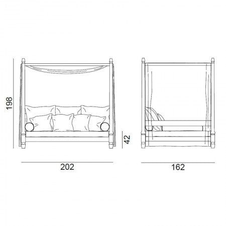 Gervasoni Jeko 07 Canopy Sofá