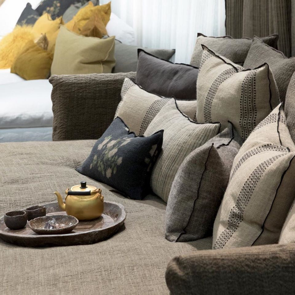 Cojín Wabi Sabi Lino Les Roses Creme