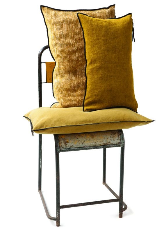 Cojín Vice Versa  Lino Stone Washed Havane