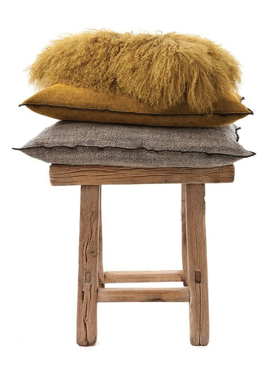 Cojín Vice Versa tela Royal Velvet Charbon