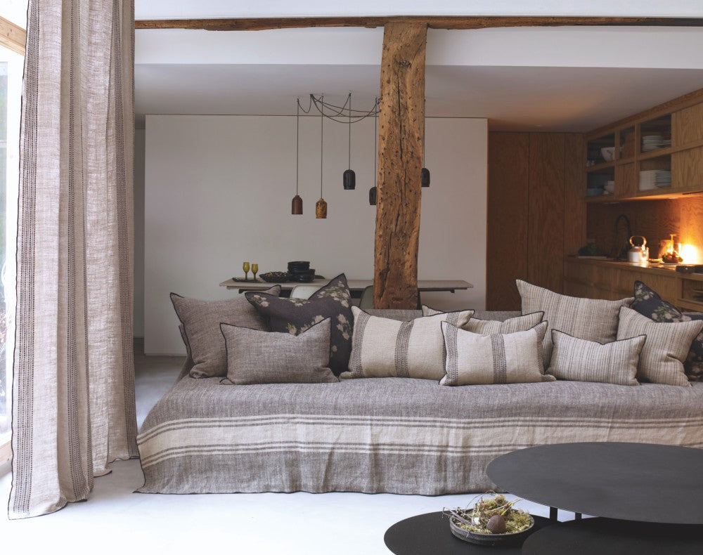 Cojín Rustique Byzance 300 Natural/Black