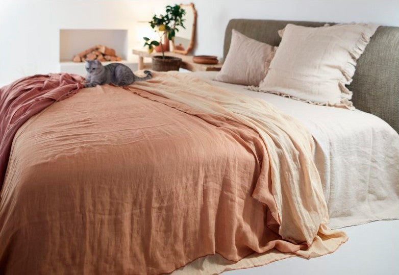 Plaid Vice Versa Gasa Lino Dune