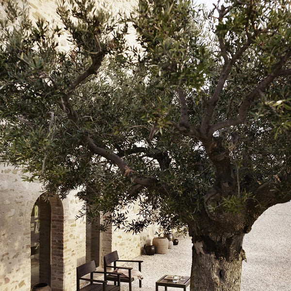 Macetero en arcilla, XL, color arena, D 50xH45 cm