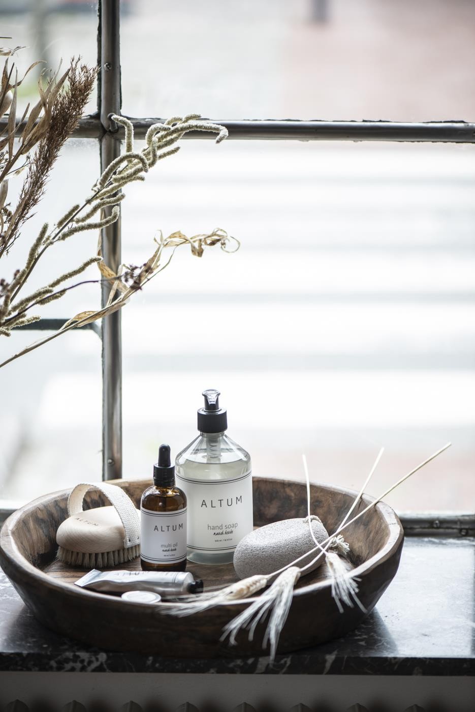 Bandeja de madera india