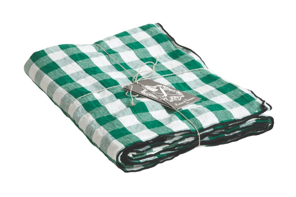 Mantel Bourdon Mimi Vichy Cactus