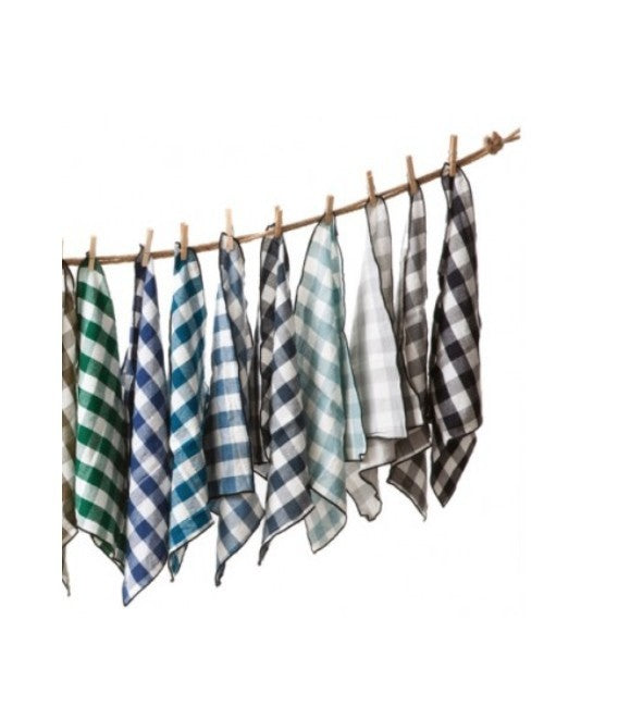 Paño de cocina Bourdon Mimi Vichy Petrole