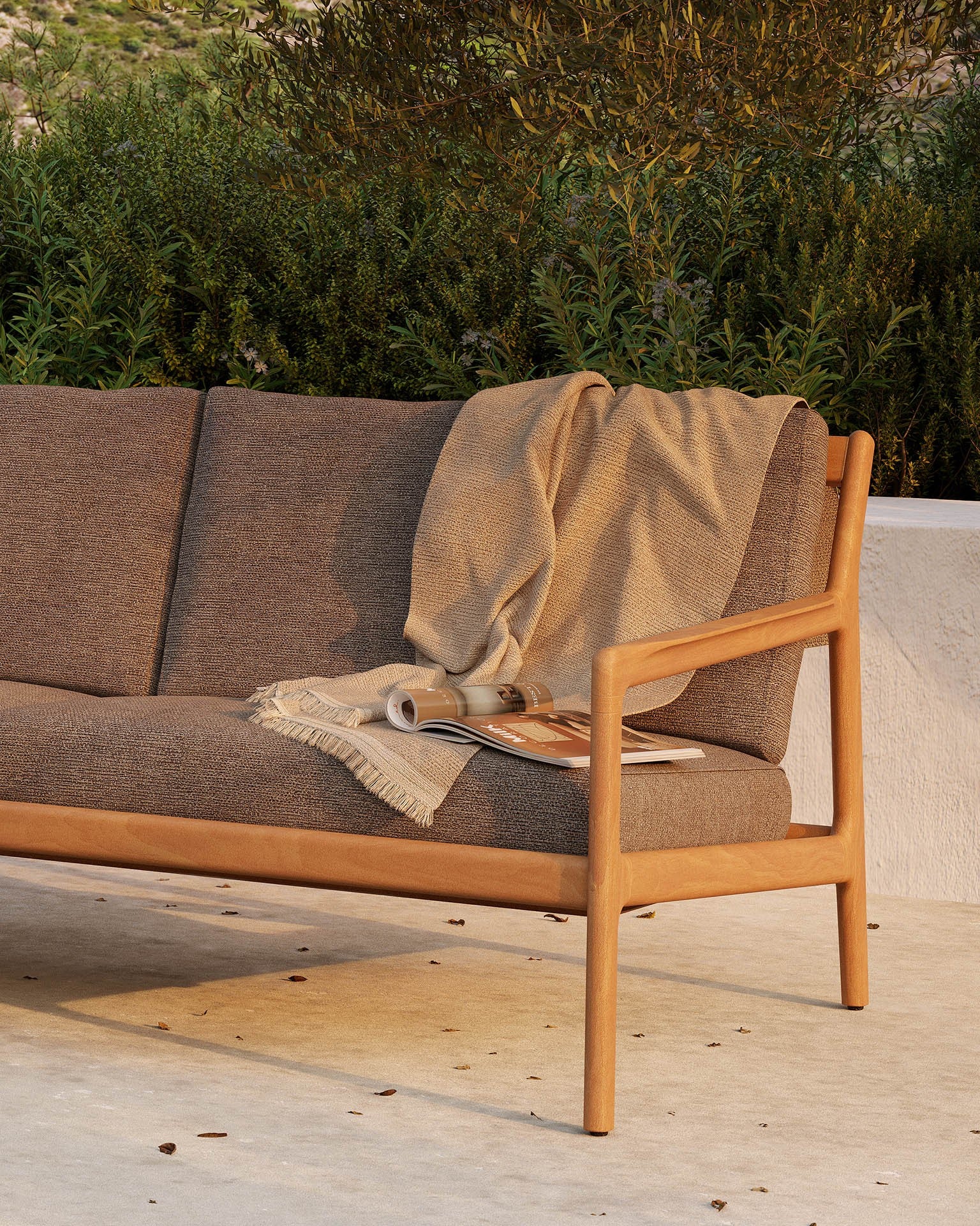 Sofá Jack Outdoor 265 Teca Mocha