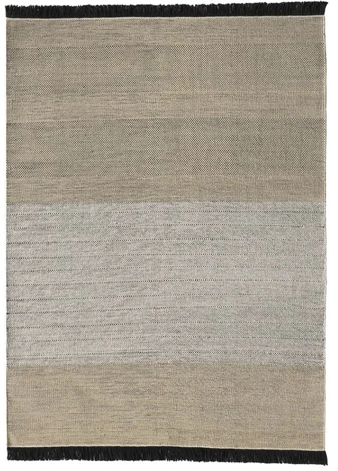 Alfombra Tres Outdoor Stripes Negro