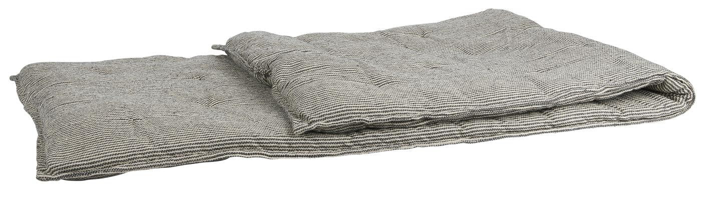 Colchón rayas crema/negro