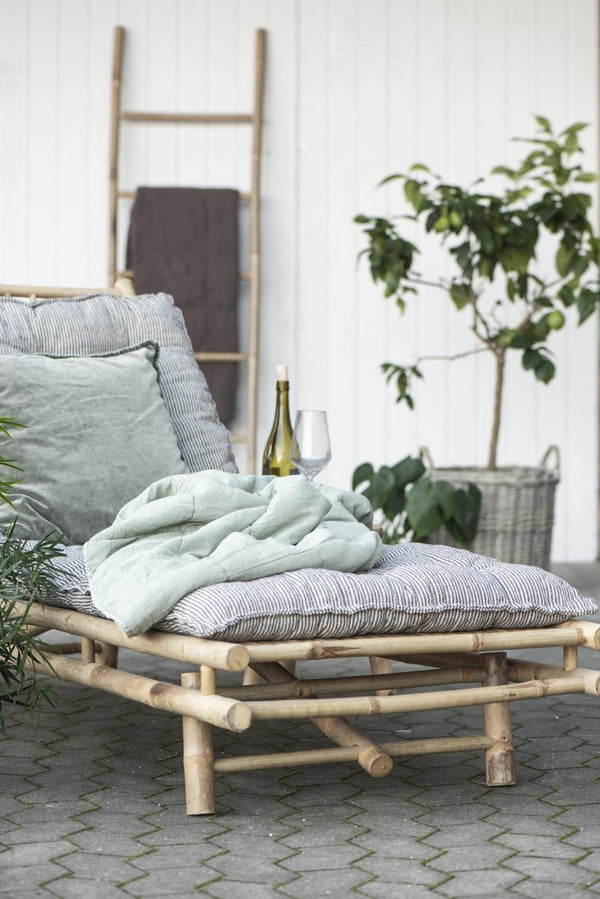 Colchón rayas crema/negro