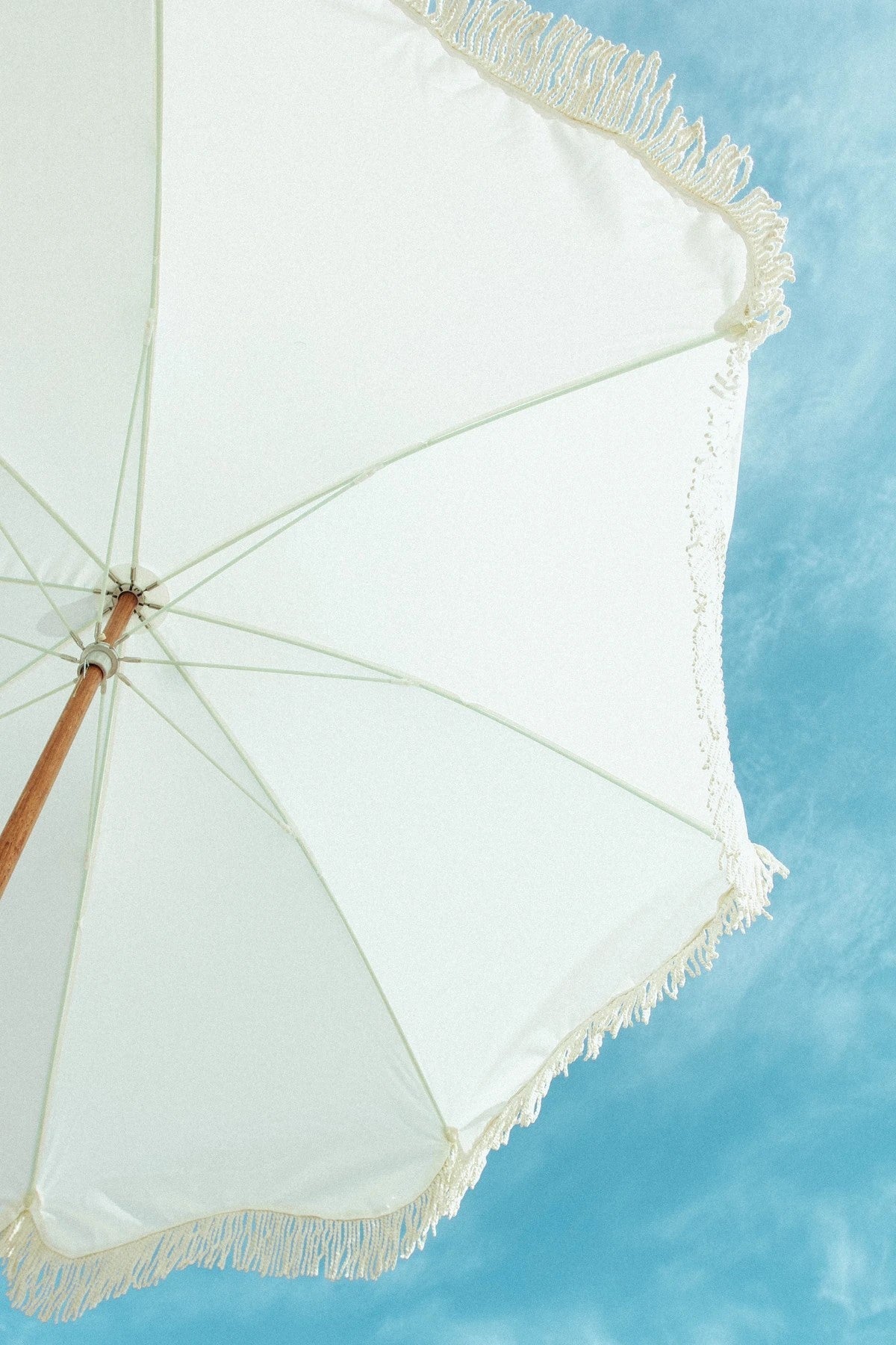 The Premium Beach Umbrella - Antique White