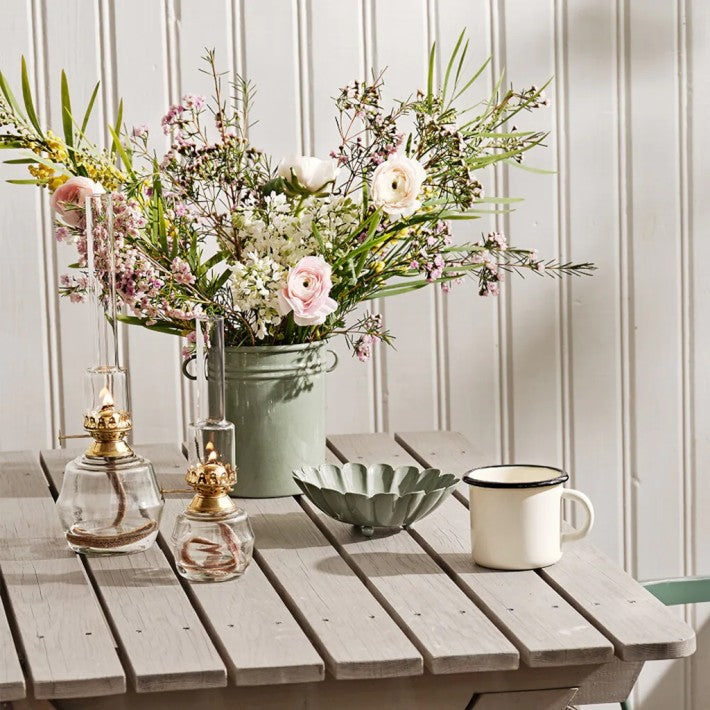 Lámpara de queroseno latón transparente L