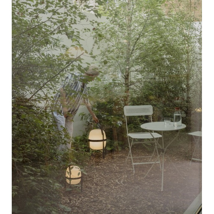 Lámpara Cesta Exterior Verde Oliva