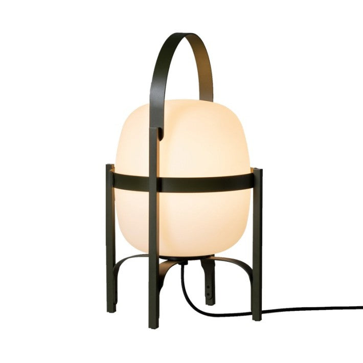 Lámpara Cesta Exterior Negro