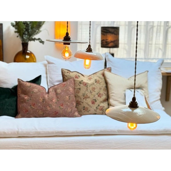 Cojín Vice Versa en Lino Jardin Secret Bois de Rose