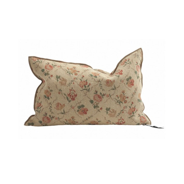 Cojín Vice Versa en Lino Jardin Secret Orgeat