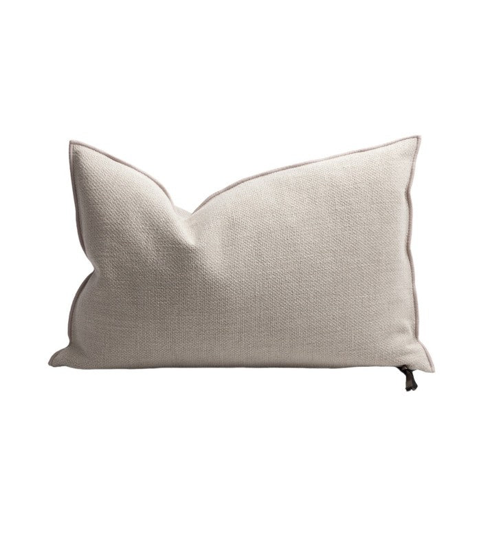 Cojín Vice Versa tela Formentera Ciment