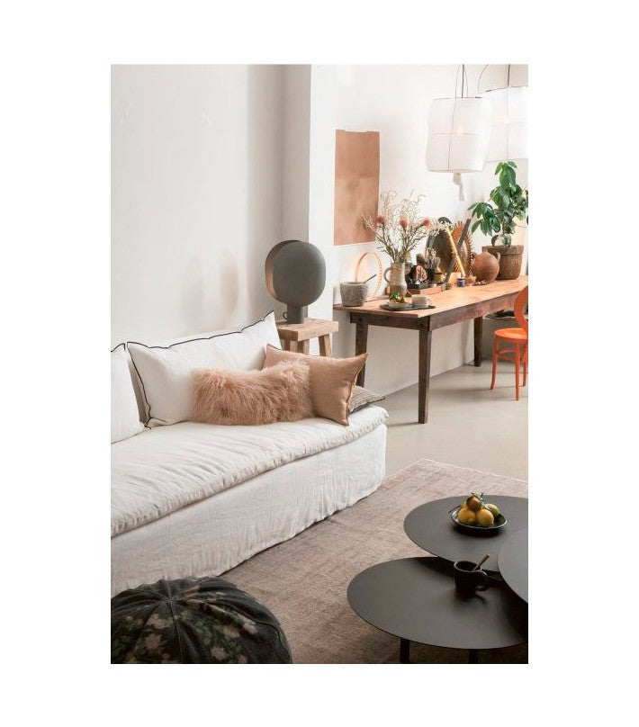 Cojín Vice Versa tela Formentera Nude