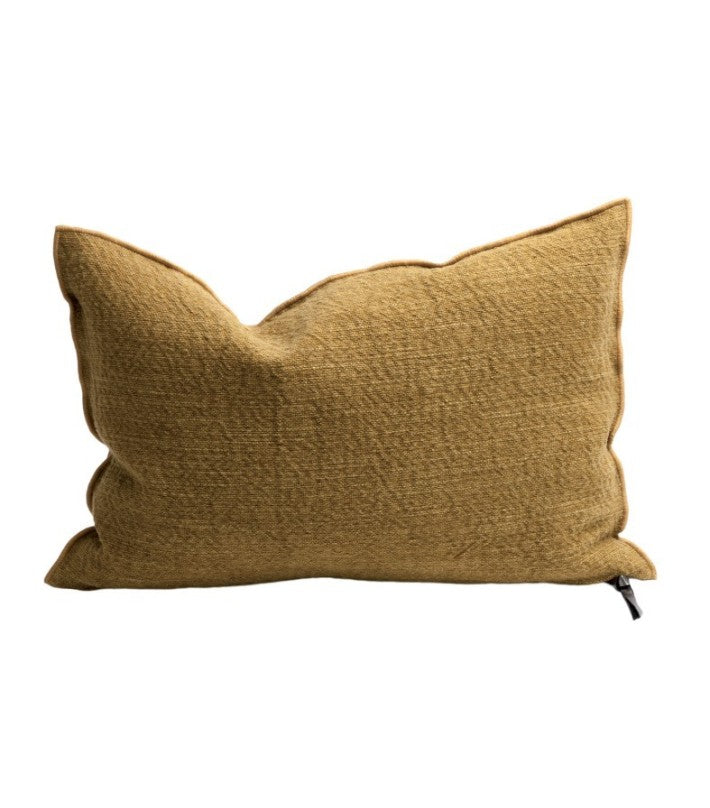Cojín Vice Versa tela Nomade Ocre