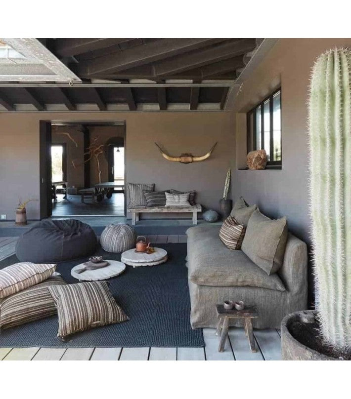 Cojín Vice Versa tela Nomade Kaki