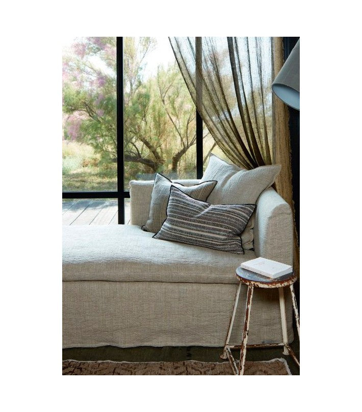 Cojín Vice Versa tela Nomade Ecorce