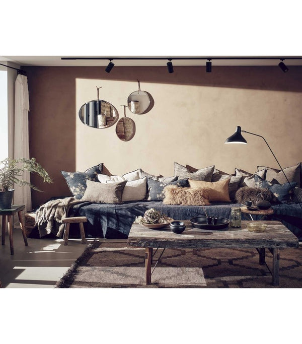 Cojín Vice Versa tela Nomade Charbon