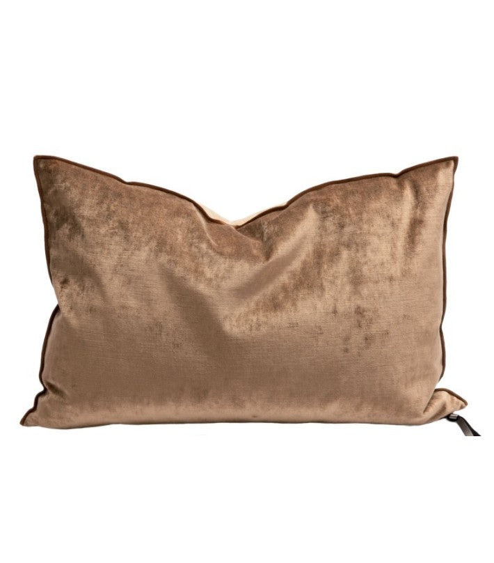 Cojín Vice Versa tela Royal Velvet Havane