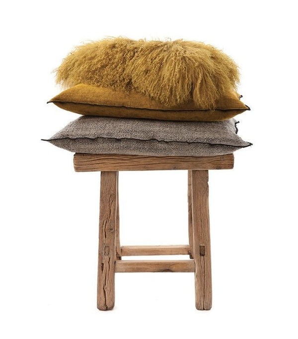 Cojín Vice Versa tela Royal Velvet Ocre