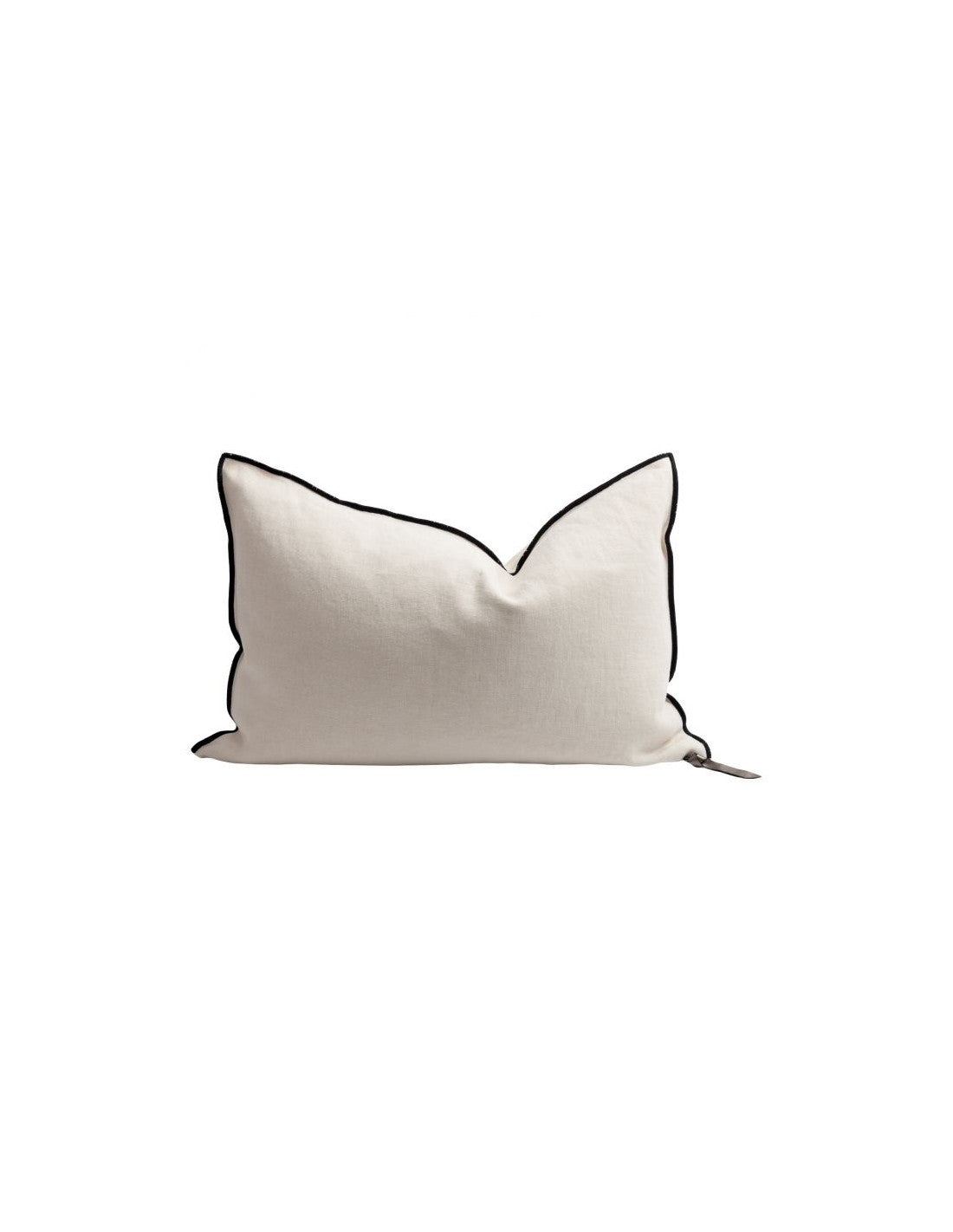 Cojín Vice Versa Black Lino FiorediLatte