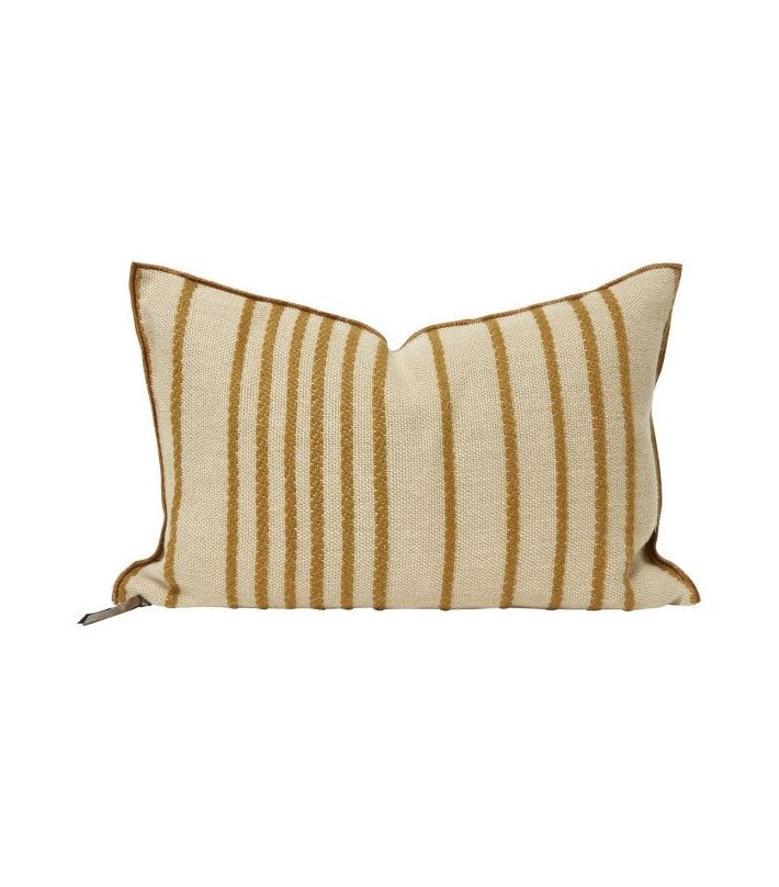 Cojín Vice Versa tela Brodée Myre Bronce