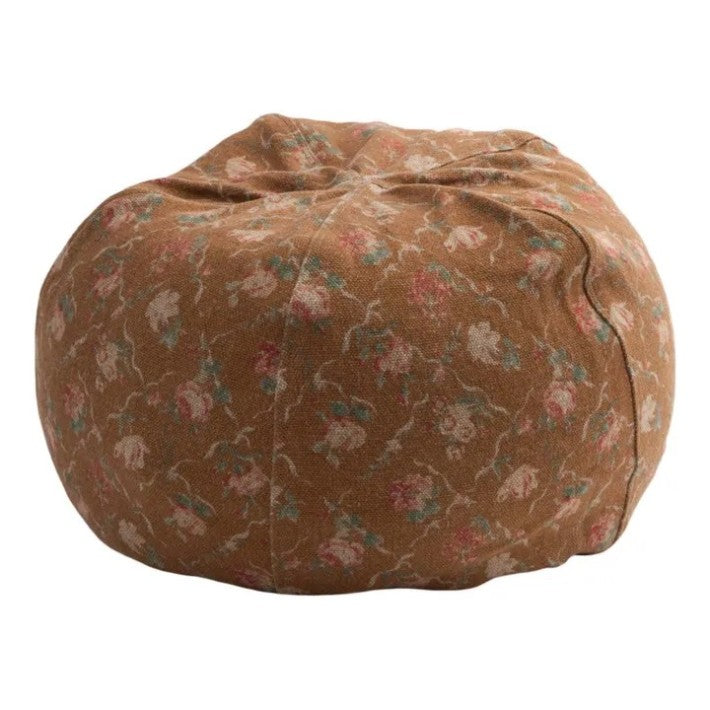 Pouf Bulle en lin Jardin Secret Havane