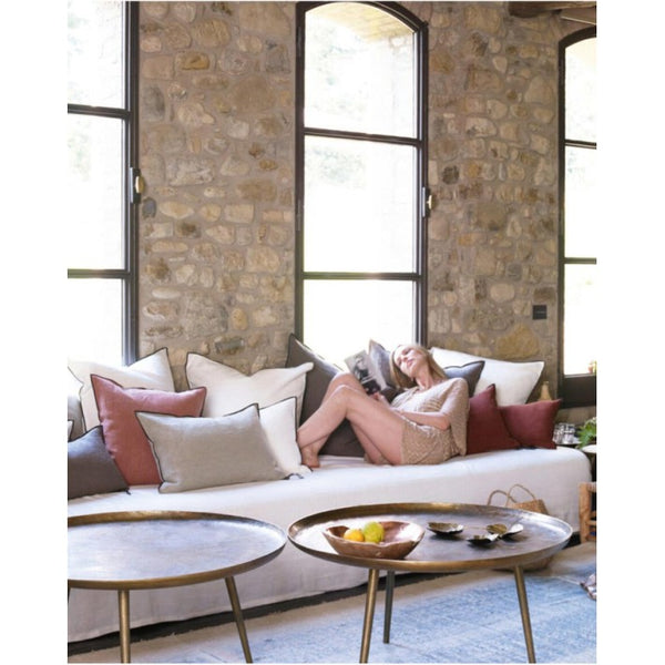 Cojín Vice Versa Black Lino FiorediLatte