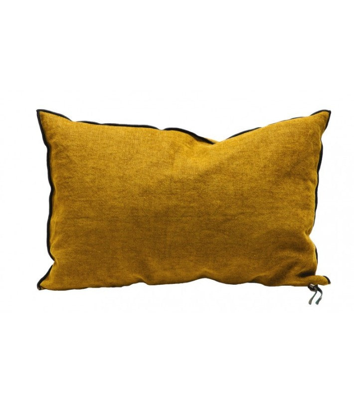Cojín Vice Versa Chenille Soft Washed Ocre