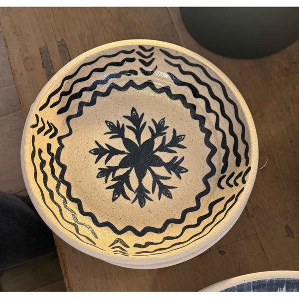 Plato mural cerámica Flarou Bleu GM