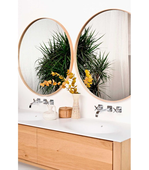 Espejo de pared Oak Layers