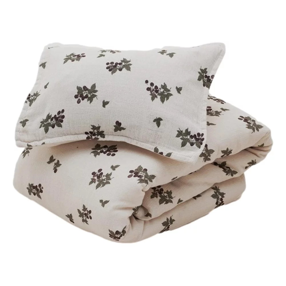 Blackberry Muslin Bed Set Single