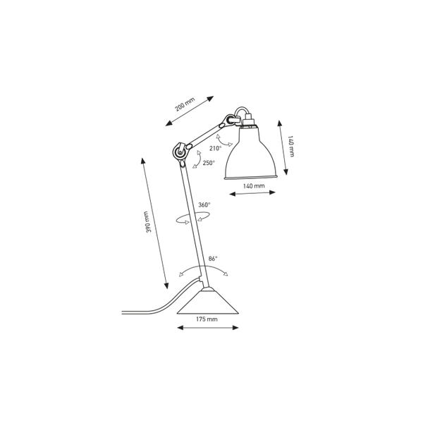 Lámpara Gras Nº 205 Table