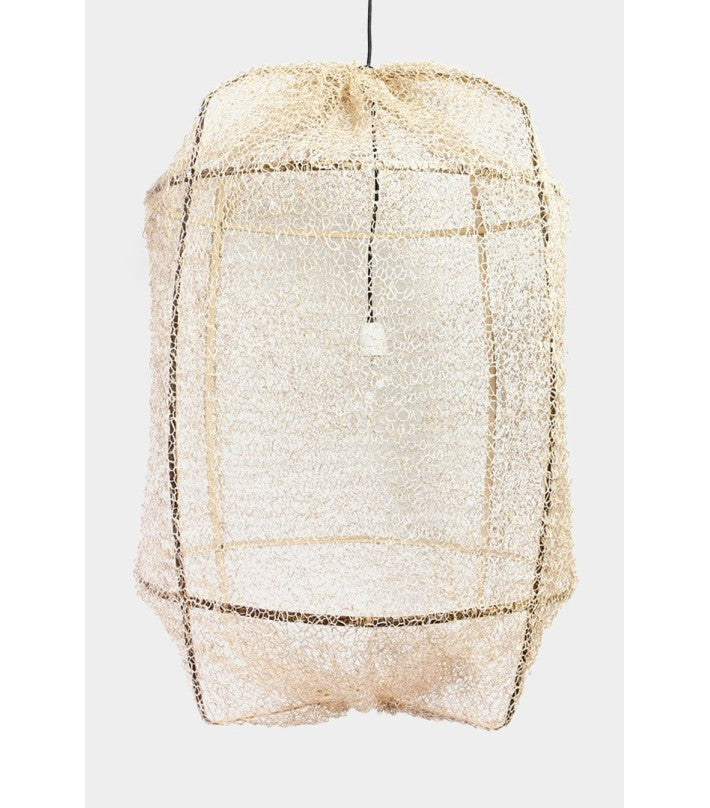 Lámpara Z1 Black Sisal Net Tea Dyed