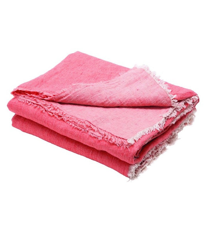 Plaid Vive Versa Lino Lavado Arrugado Bonbon / Givre