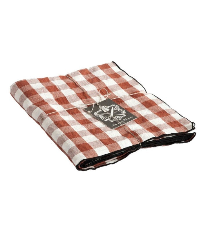 Mantel Bourdon Mimi Vichy Argile