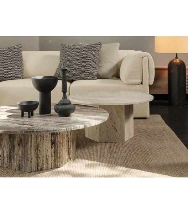 Mesa centro Epic Travertino Rojo