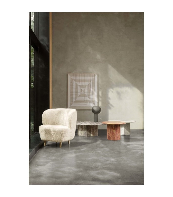 Mesa centro Epic Travertino Rojo