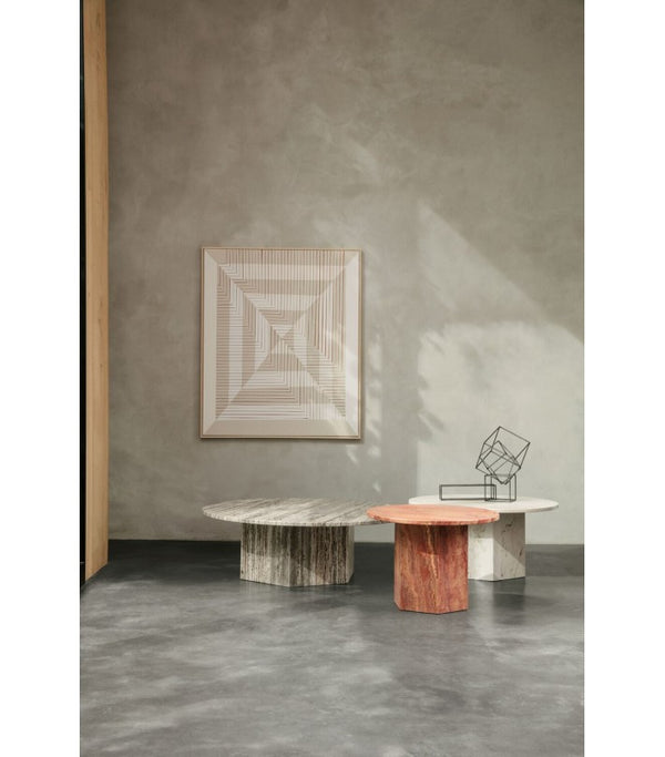 Mesa centro Epic Travertino Gris