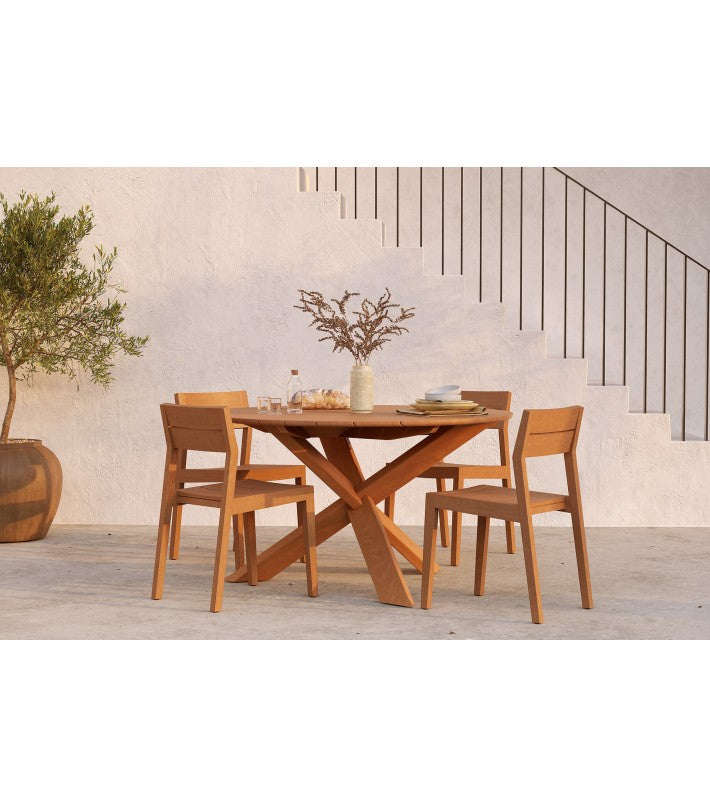 Mesa Circle Outdoor de Comedor en Teca