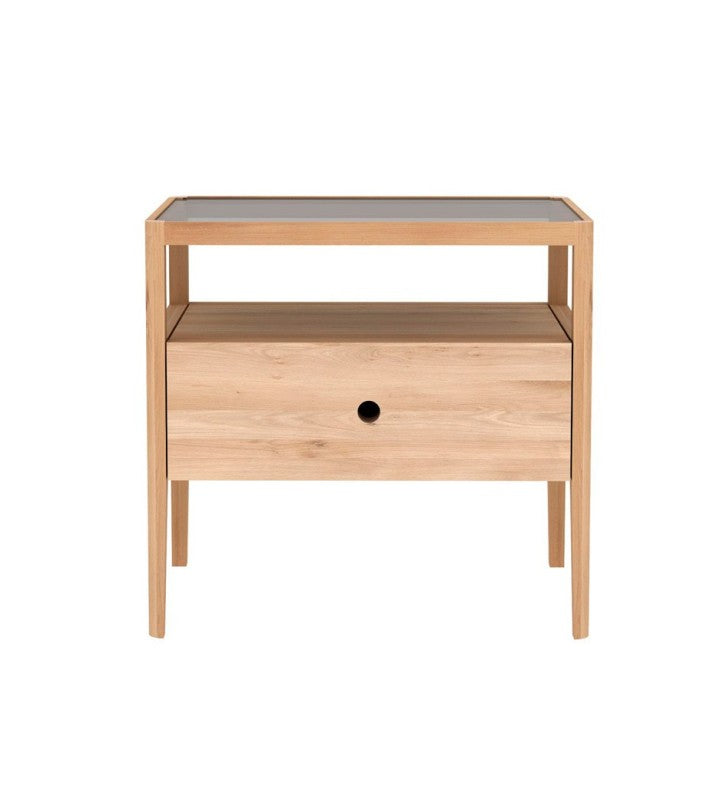 Mesita de Noche Spindle Roble