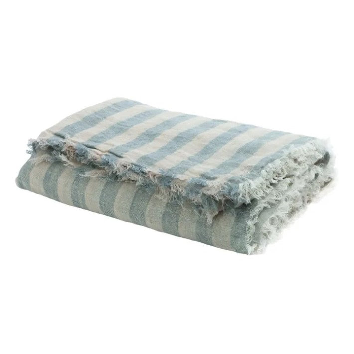 Plaid Vice Versa Washed Linen Bayadere Nuage