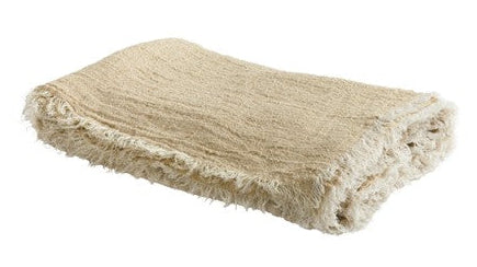 Vice Versa Plaid Washed Linen Crepe, Orgeat