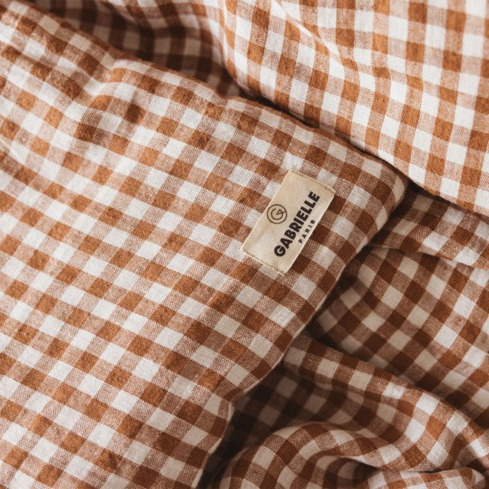 Colchoneta de lino Brique