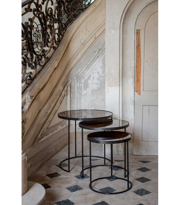 Set de mesas Nesting Clear